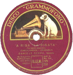 'a risa - la risata - Una delle prime incisioni su disco