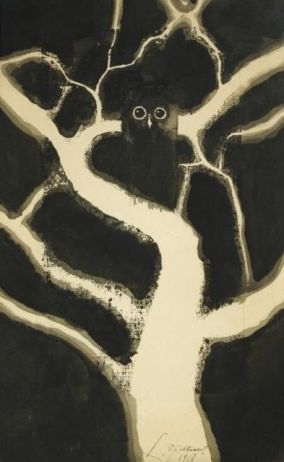 Léon Spilliaert, Le hibou (1918)