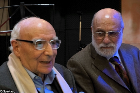 Felice Di Nubila e Augusto Benemeglio al Villaggio Cultura Pentatonic, 15 dicembre 2013: Omaggio a Rocco Scotellaro - Foto di Spartaco Coletta