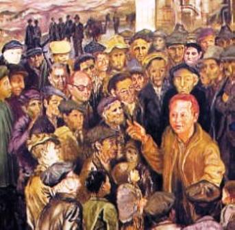 Carlo Levi, Lucania '61 (particolare: Rocco Scotellaro, la vita civica)